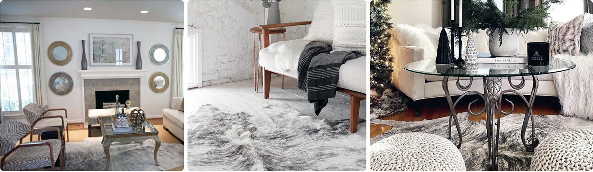 Grey Brindle Cowhide Rugs