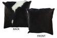 Black and White Cowhide Pillow 16x16 #10738 by Hudson Hides