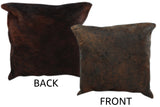 Dark Brindle Cowhide Pillow 16x16 #11200 by Hudson Hides