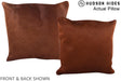 Solid Brown 16"x16" Brazilian Cowhide Pillow #A13384 by Hudson Hides