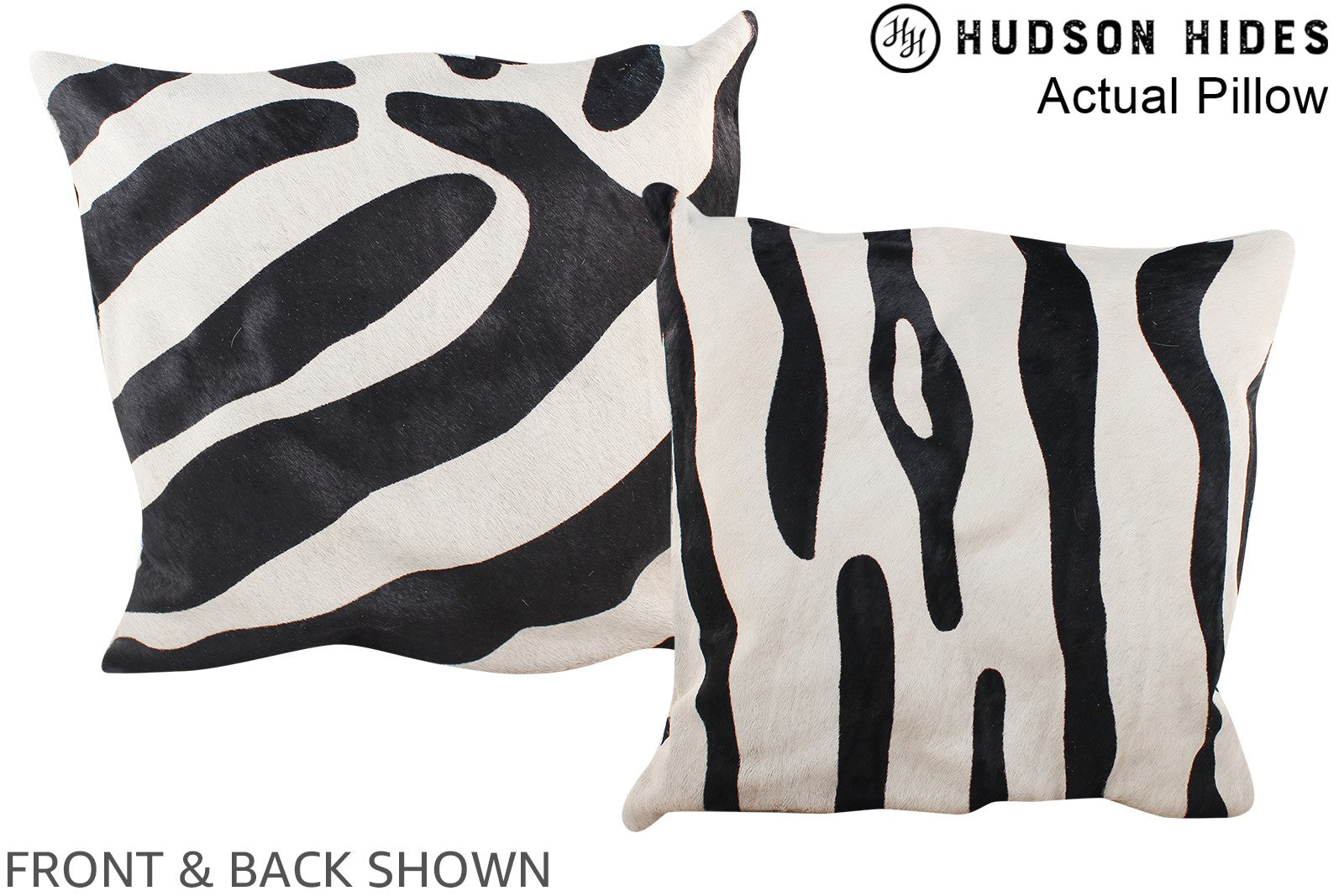Zebra Cowhide Pillow #A13395