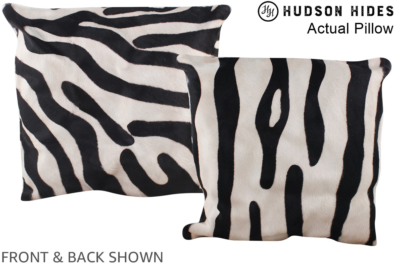 Zebra Cowhide Pillow #A13396
