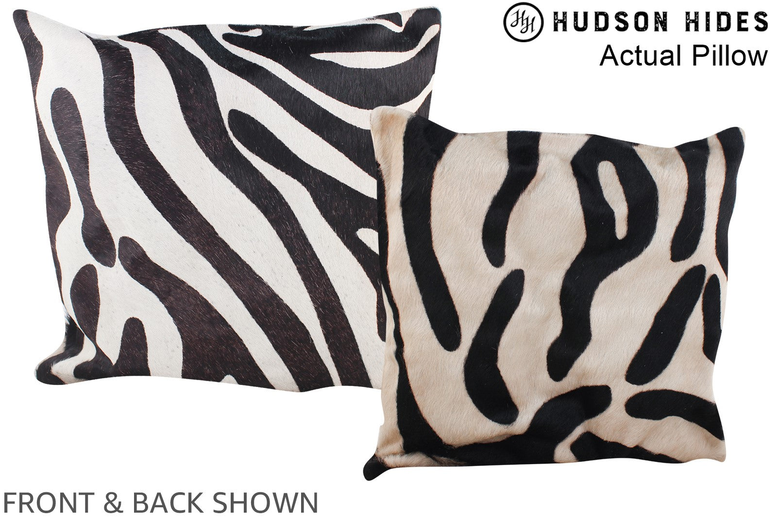 Zebra Cowhide Pillow #A13397