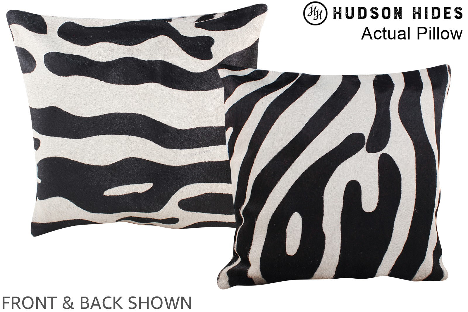 Zebra Cowhide Pillow #A13398
