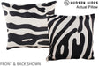 Zebra 16"x16" Brazilian Cowhide Pillow #A13398 by Hudson Hides