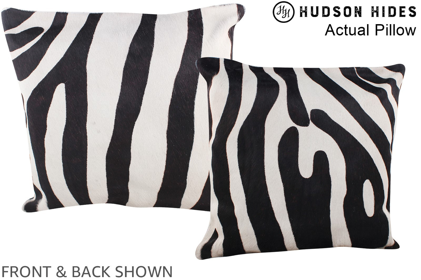 Zebra Cowhide Pillow #A13399