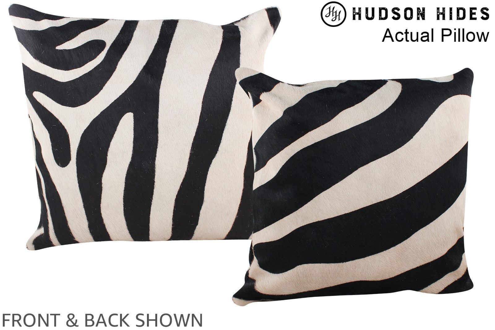 Zebra Cowhide Pillow #A13401