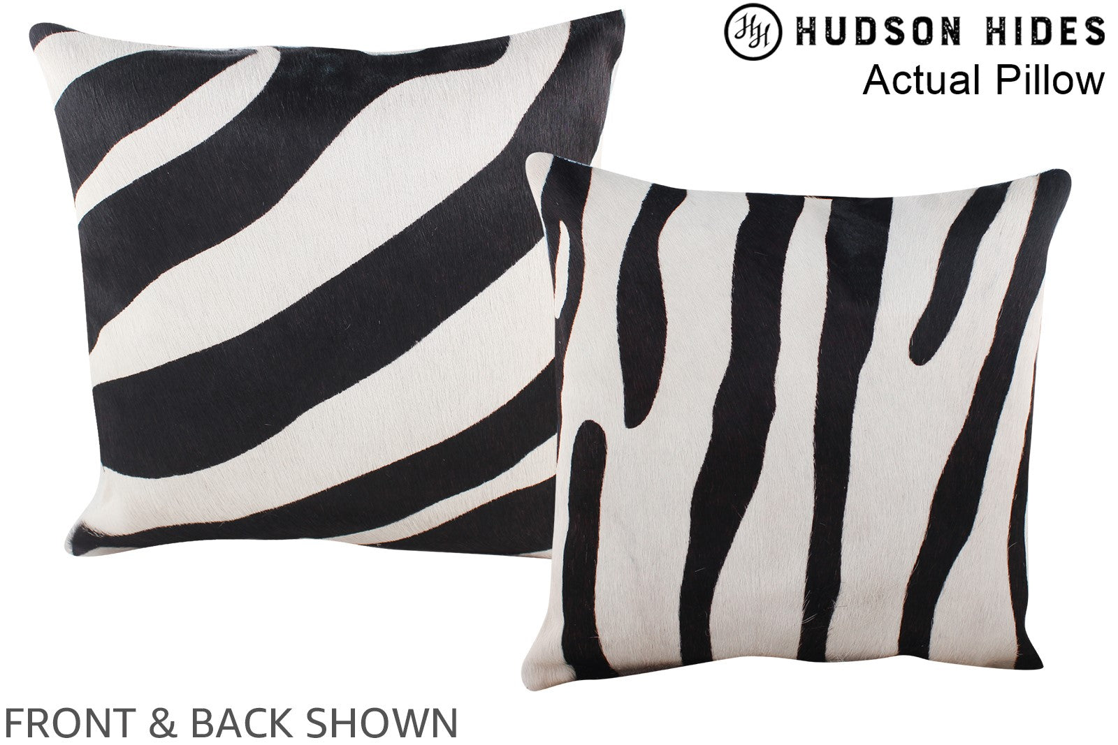 Zebra Cowhide Pillow #A13403