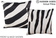 Zebra 16"x16" Brazilian Cowhide Pillow #A13403 by Hudson Hides