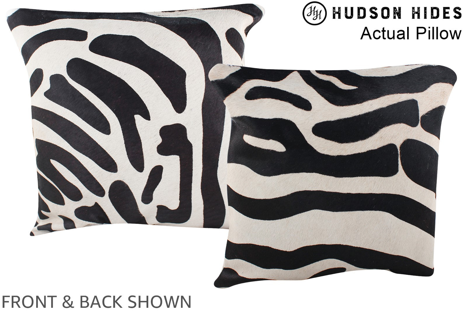 Zebra Cowhide Pillow #A13404