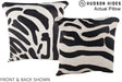 Zebra 16"x16" Brazilian Cowhide Pillow #A13404 by Hudson Hides