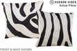Zebra 16"x16" Brazilian Cowhide Pillow #A13405 by Hudson Hides