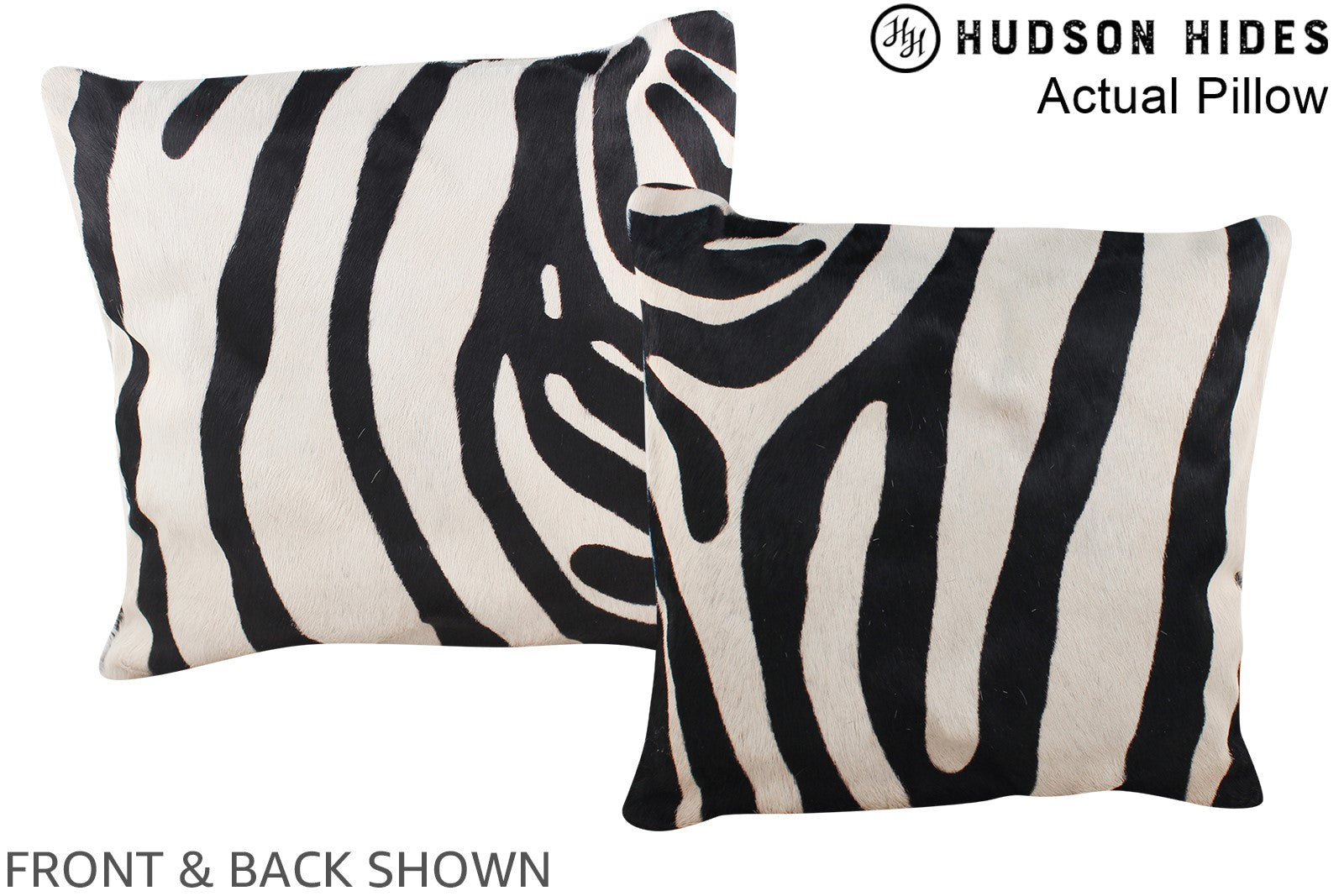 Zebra Cowhide Pillow #A13406