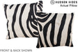 Zebra 16"x16" Brazilian Cowhide Pillow #A13406 by Hudson Hides