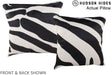 Zebra 16"x16" Brazilian Cowhide Pillow #A13407 by Hudson Hides