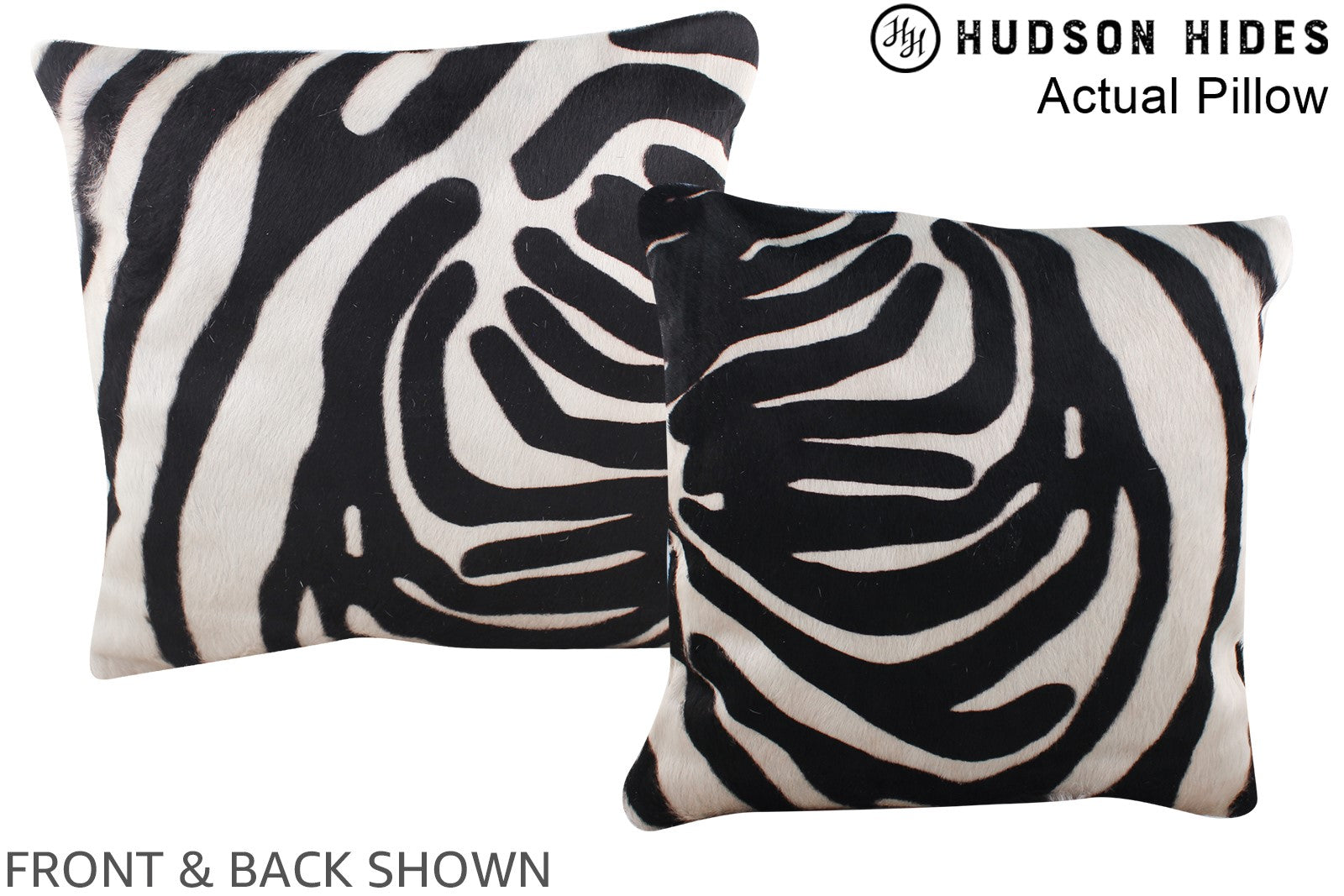 Zebra Cowhide Pillow #A13410