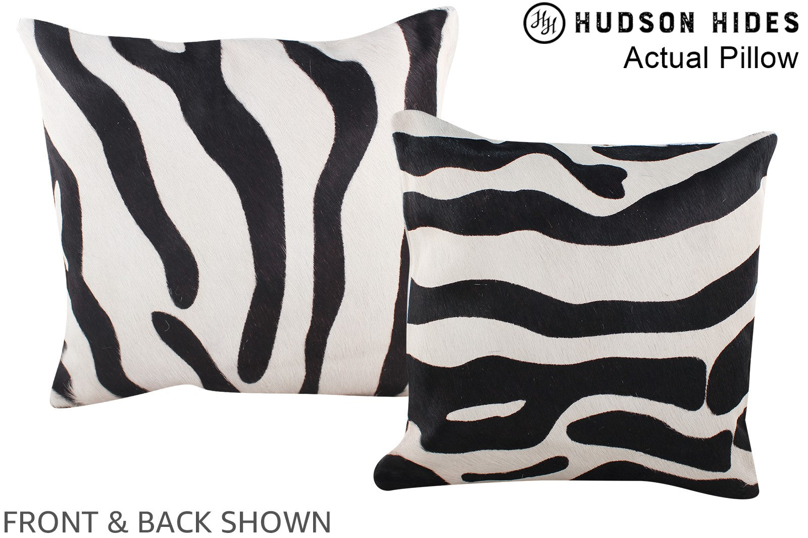 Zebra Cowhide Pillow #A13411