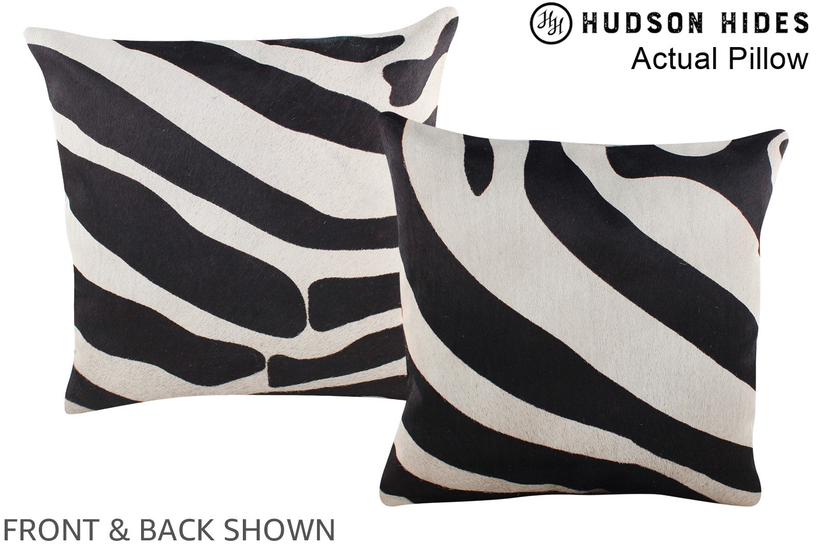 Zebra Cowhide Pillow #A13414