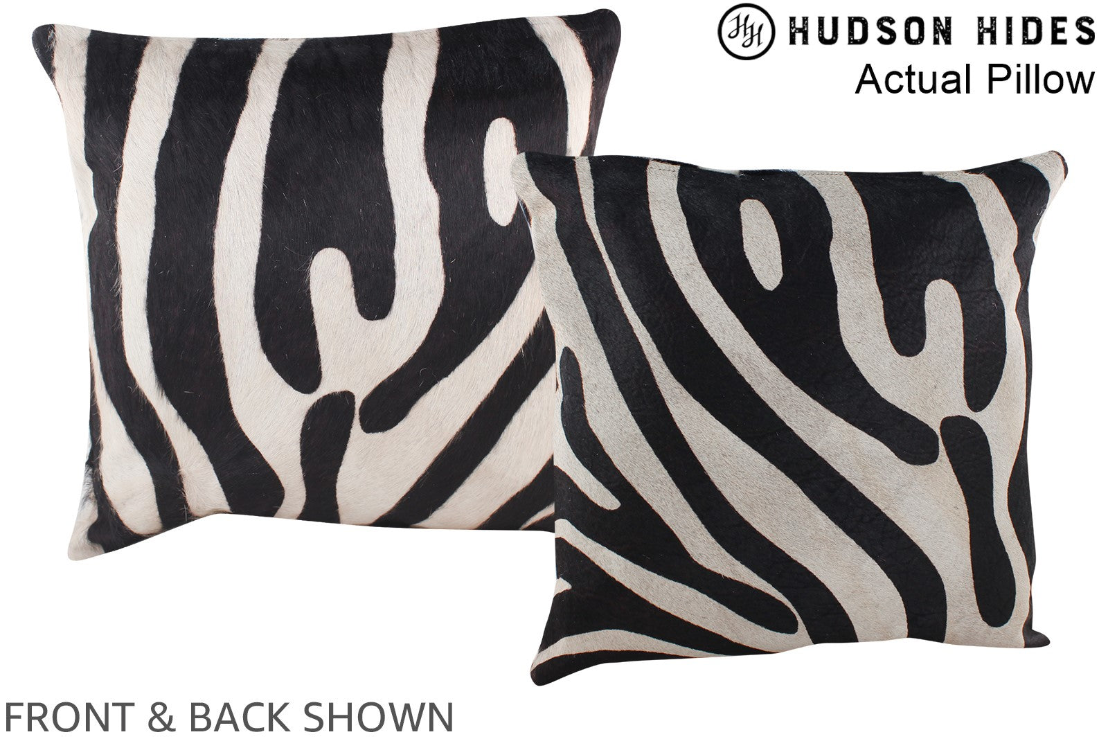 Zebra Cowhide Pillow #A13416