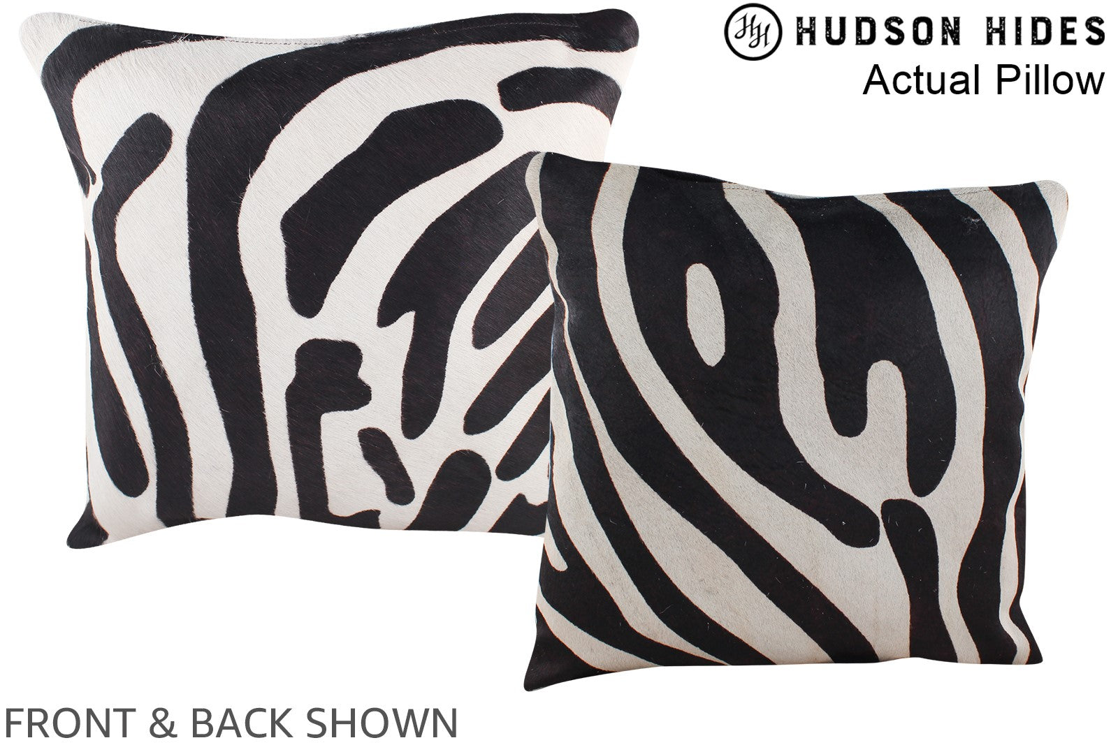 Zebra Cowhide Pillow #A13417