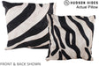 Zebra 16"x16" Brazilian Cowhide Pillow #A13418 by Hudson Hides