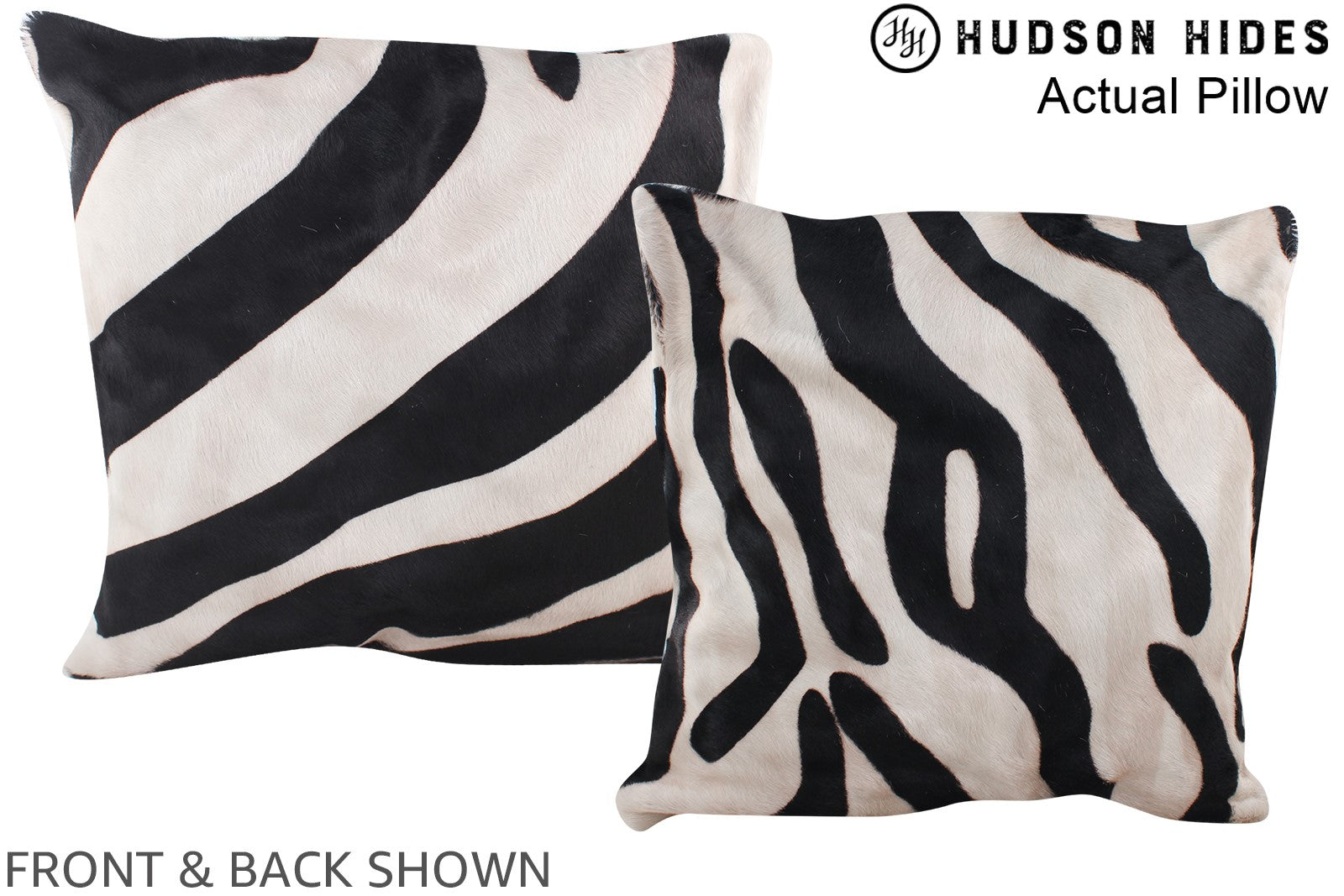 Zebra Cowhide Pillow #A13418
