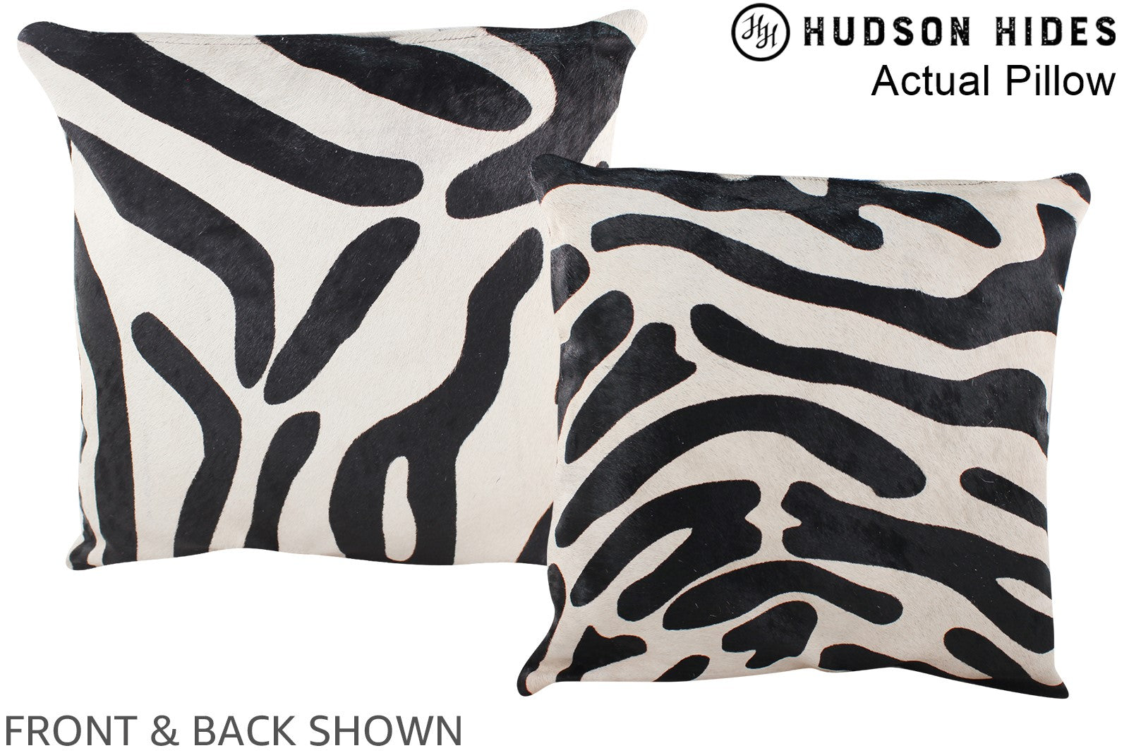 Zebra Cowhide Pillow #A13420
