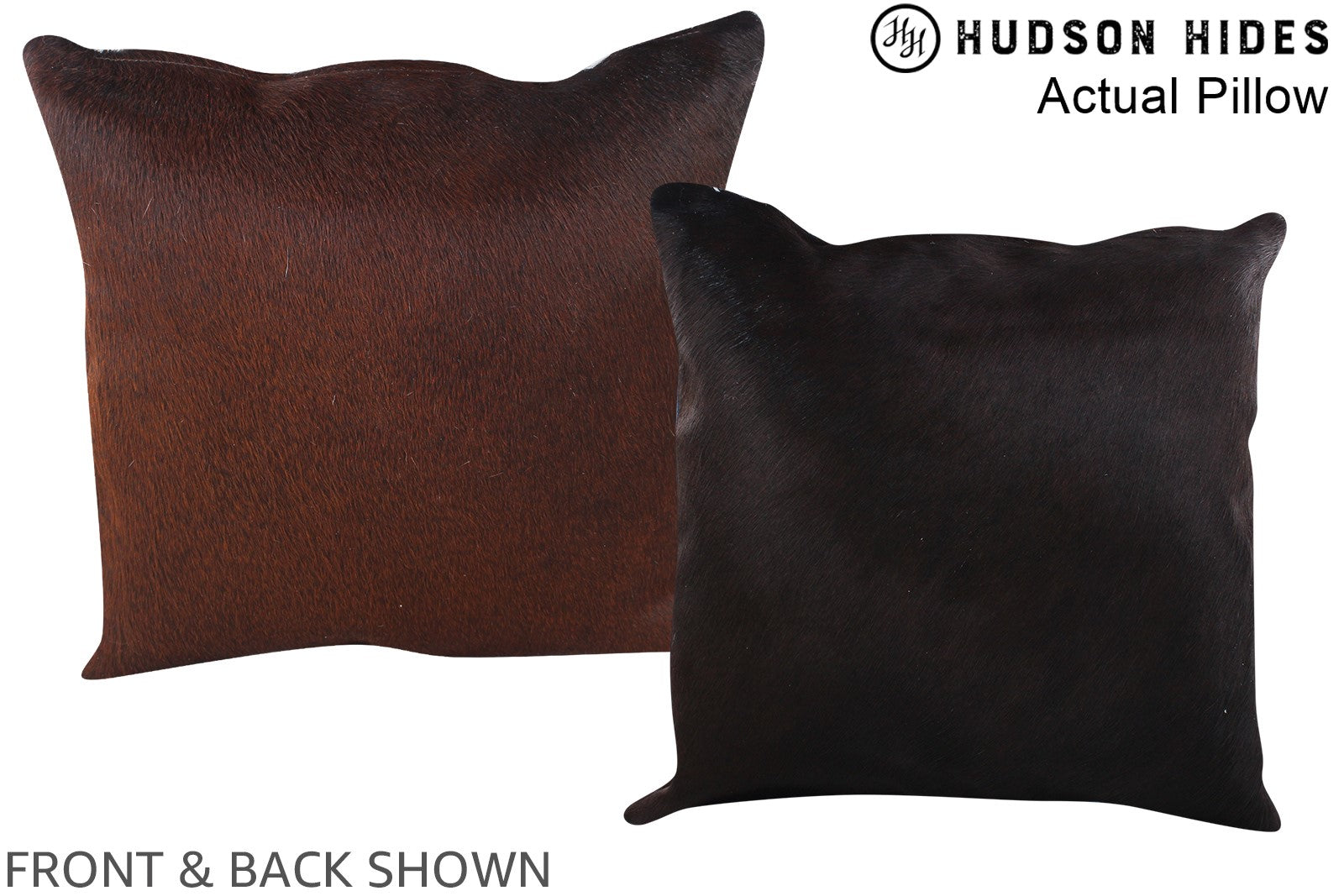 Chocolate Cowhide Pillow #A13446