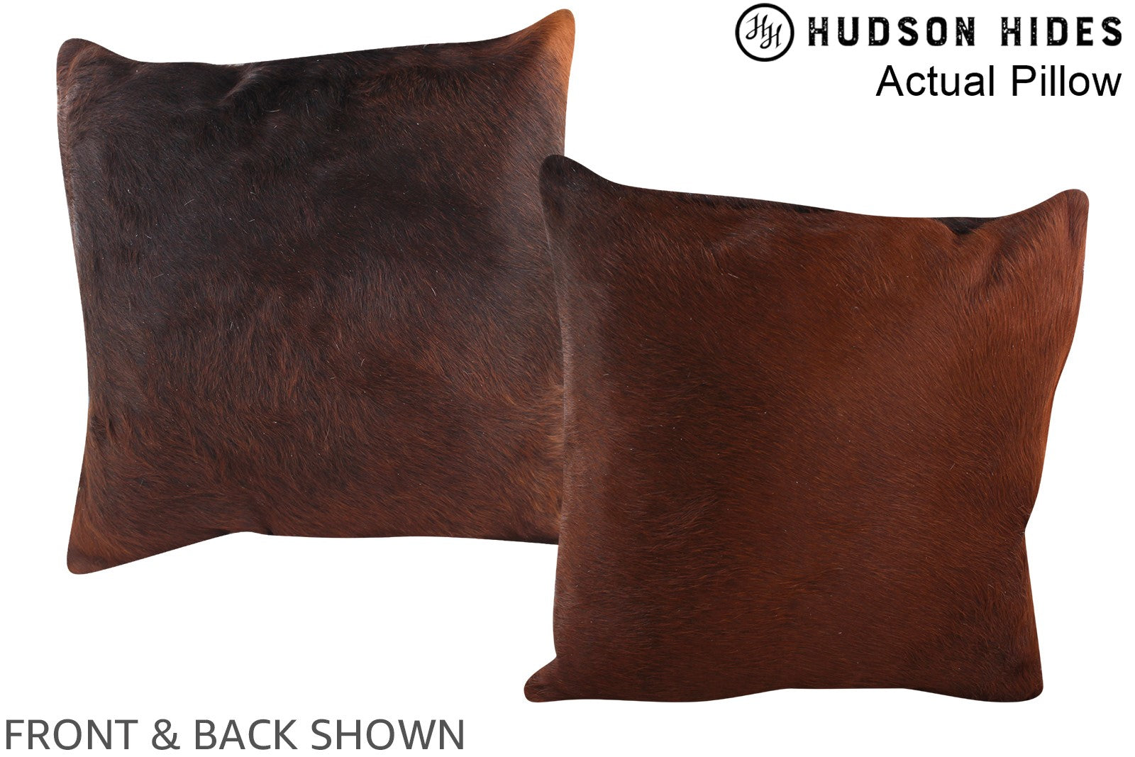 Chocolate Cowhide Pillow #A13447