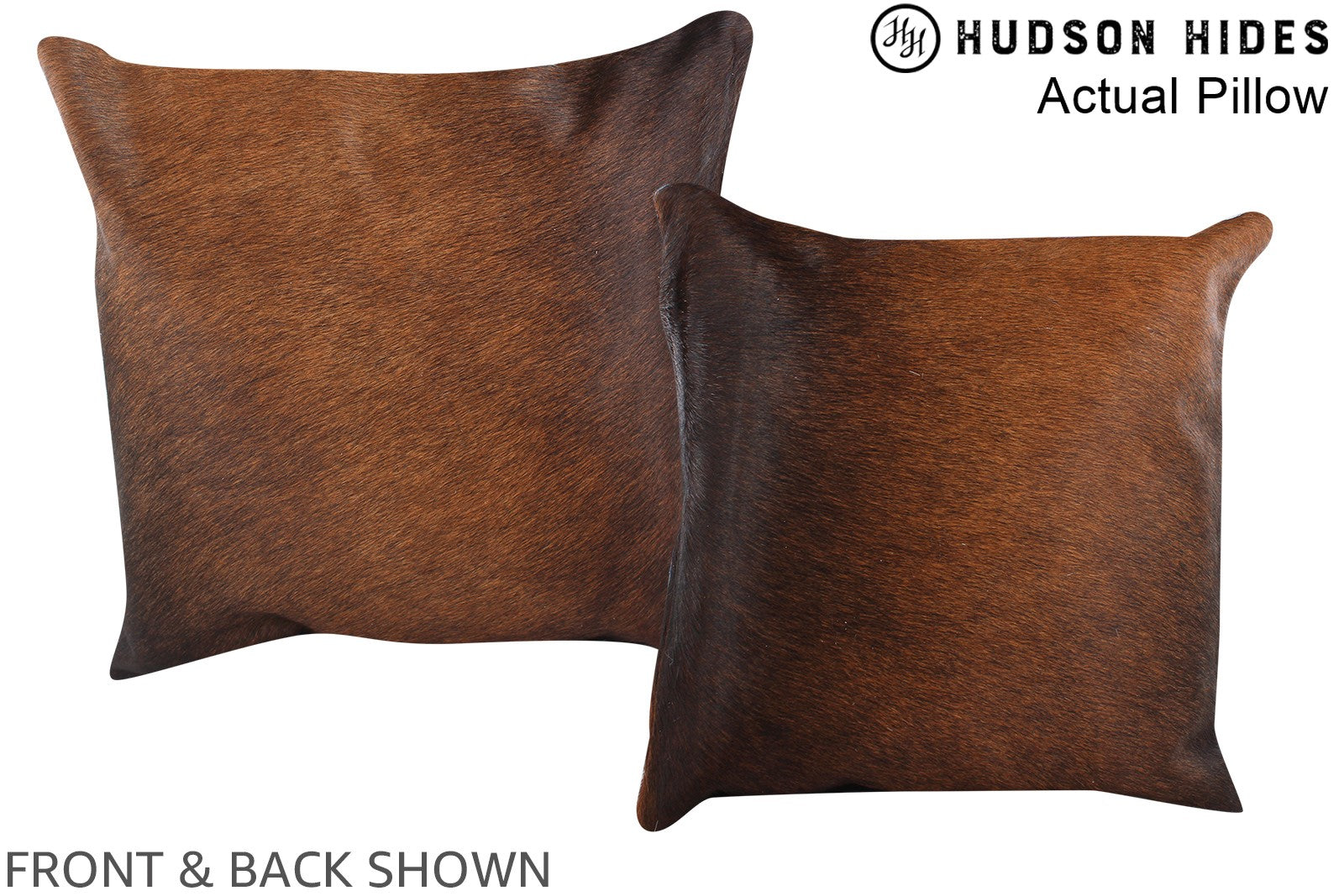 Chocolate Cowhide Pillow #A13459