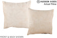 Beige 16"x16" Brazilian Cowhide Pillow #A13472 by Hudson Hides