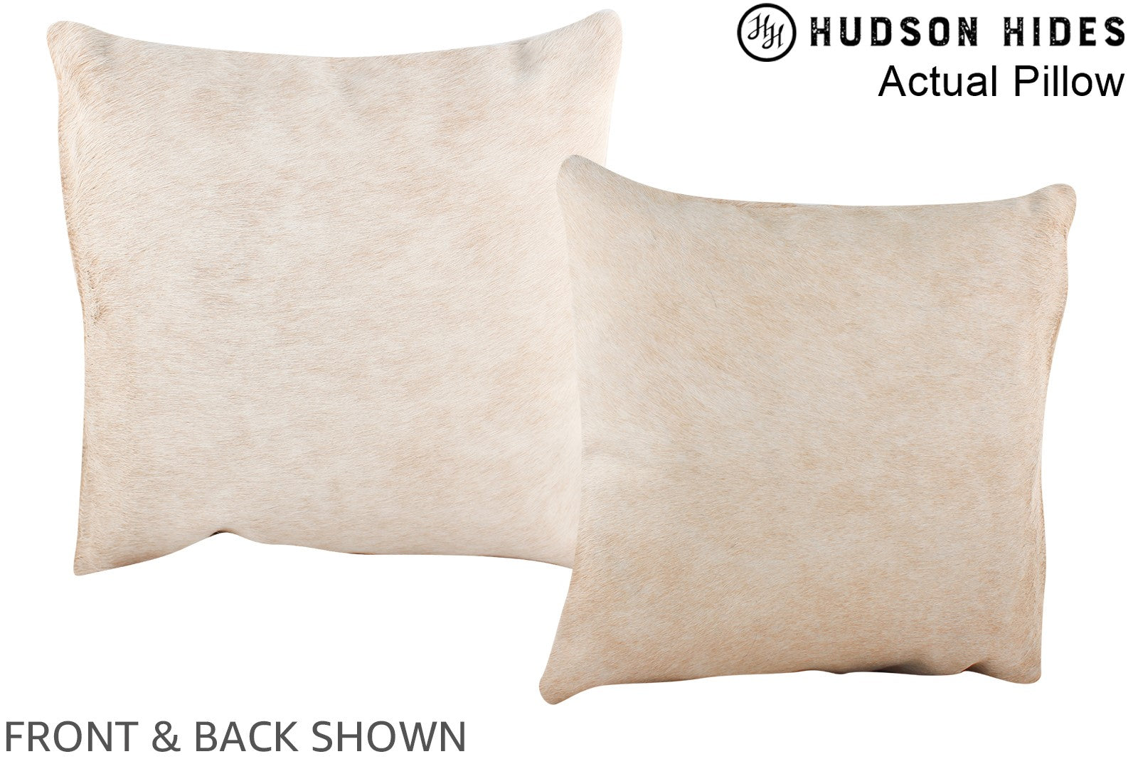 Beige Cowhide Pillow #A13472