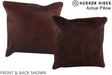 Dark Brindle 16"x16" Brazilian Cowhide Pillow #A13477 by Hudson Hides