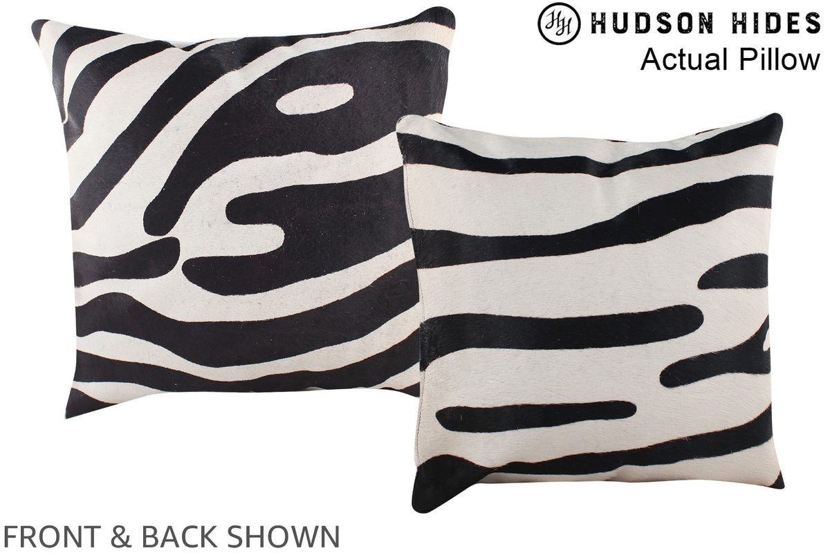 Zebra Cowhide Pillow #A13481