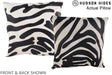 Zebra 16"x16" Brazilian Cowhide Pillow #A13485 by Hudson Hides