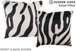 Zebra 16"x16" Brazilian Cowhide Pillow #A13486 by Hudson Hides