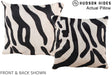 Zebra 16"x16" Brazilian Cowhide Pillow #A13514 by Hudson Hides