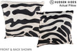 Zebra 16"x16" Brazilian Cowhide Pillow #A13515 by Hudson Hides