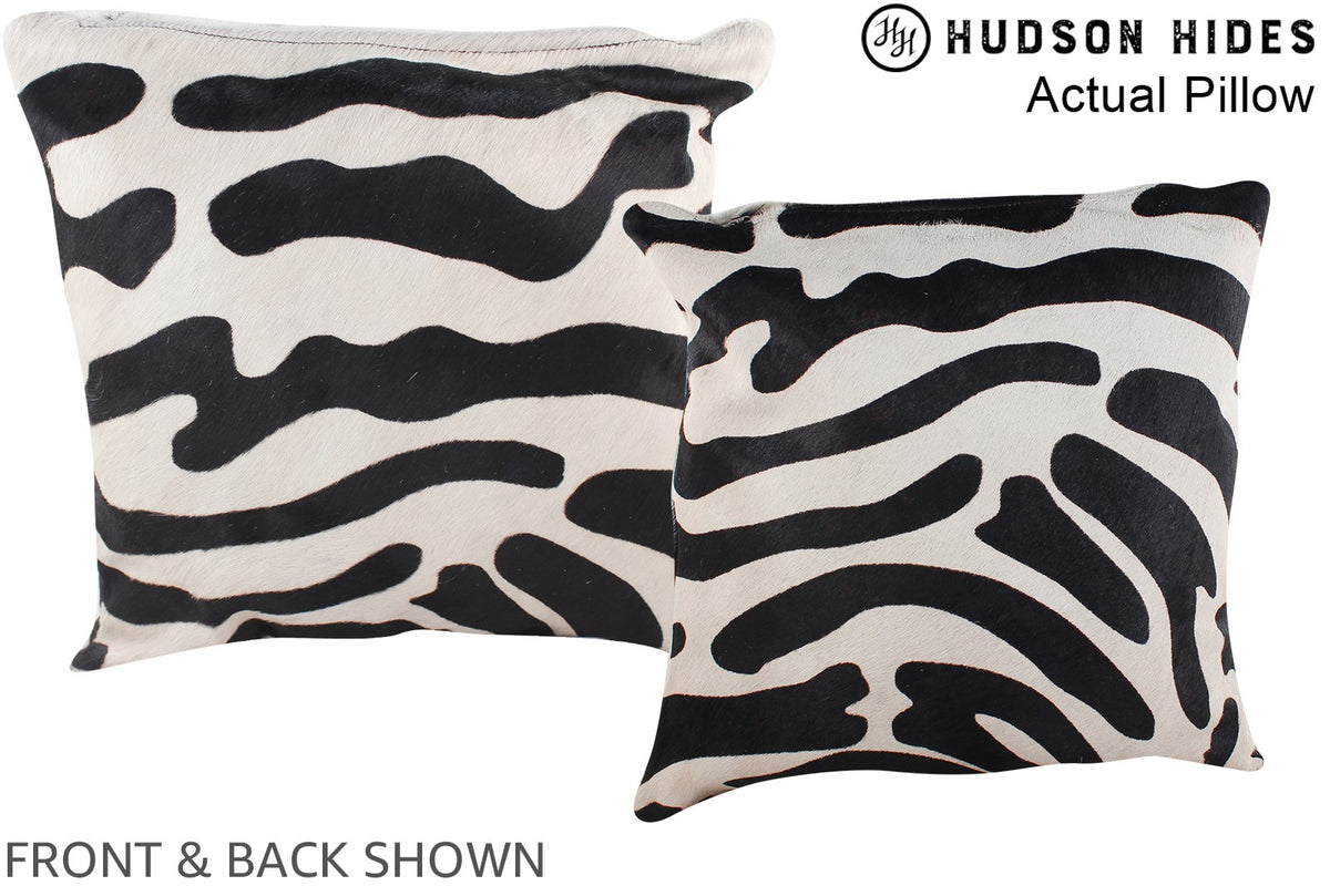 Zebra Cowhide Pillow #A13515