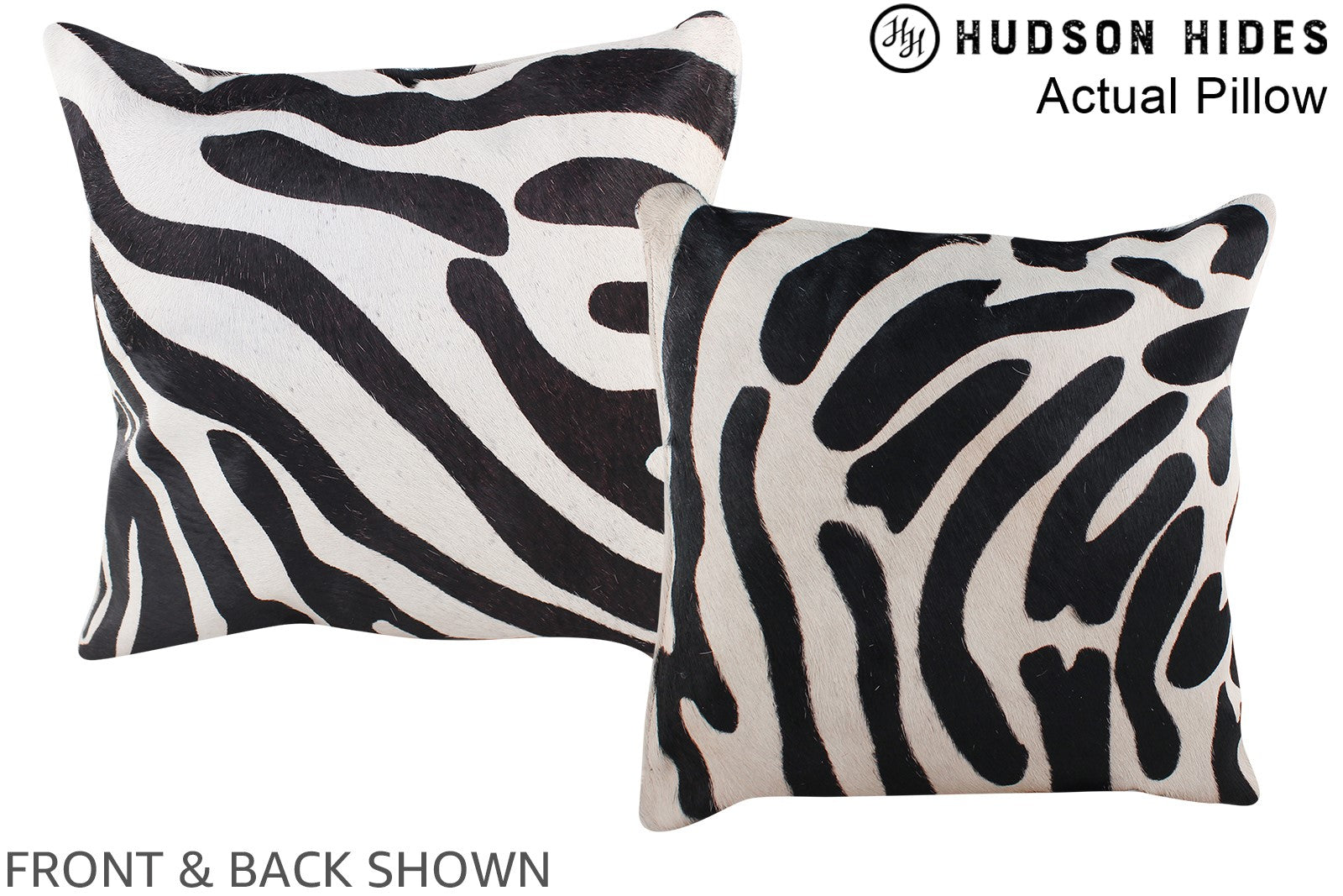 Zebra Cowhide Pillow #A13516