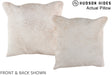 Grey 16"x16" Brazilian Cowhide Pillow #A13525 by Hudson Hides