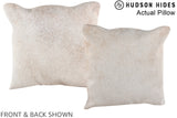 Grey 16"x16" Brazilian Cowhide Pillow #A13525 by Hudson Hides