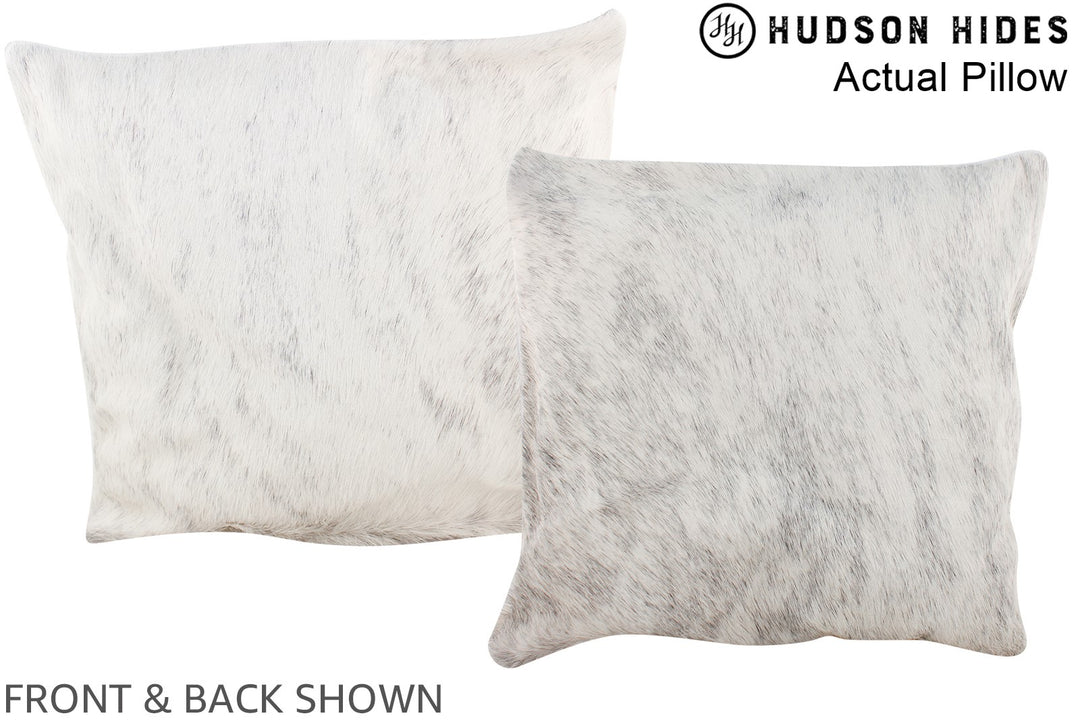 Grey 16"x16" Brazilian Cowhide Pillow #A13528 by Hudson Hides