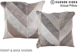 Patchwork 16"x16" Brazilian Cowhide Pillow #A13531 by Hudson Hides