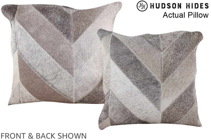 Patchwork 16"x16" Brazilian Cowhide Pillow #A13531 by Hudson Hides