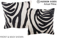 Zebra 16"x16" Brazilian Cowhide Pillow #A13557 by Hudson Hides