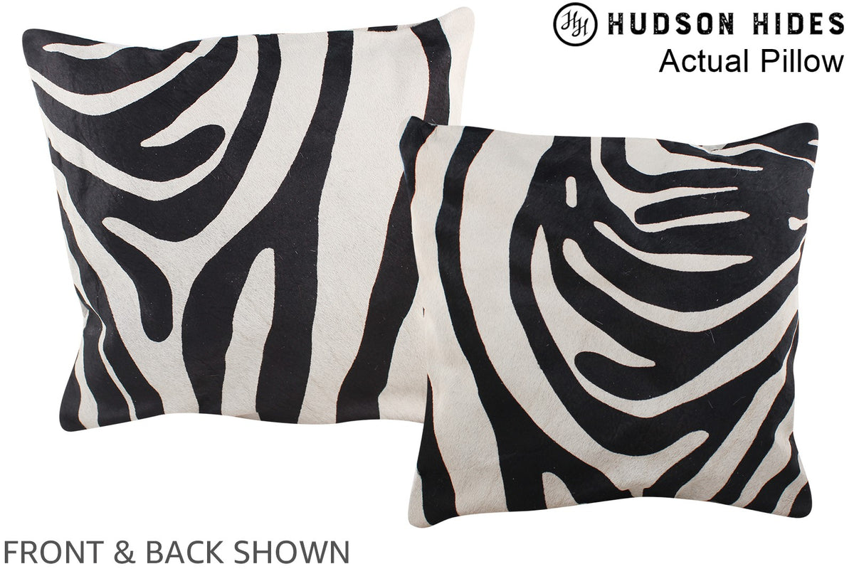 Zebra Cowhide Pillow #A13557