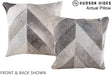 Patchwork 16"x16" Brazilian Cowhide Pillow #A13569 by Hudson Hides