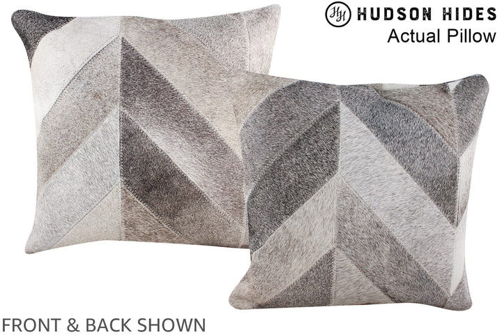 Patchwork 16"x16" Brazilian Cowhide Pillow #A13569 by Hudson Hides