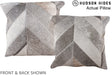 Patchwork 16"x16" Brazilian Cowhide Pillow #A13571 by Hudson Hides